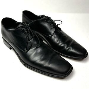 Ermenegildo Zegna Leather Oxford Shoes Black Men's US 9 Fatte A‎ Mano Italy EUC